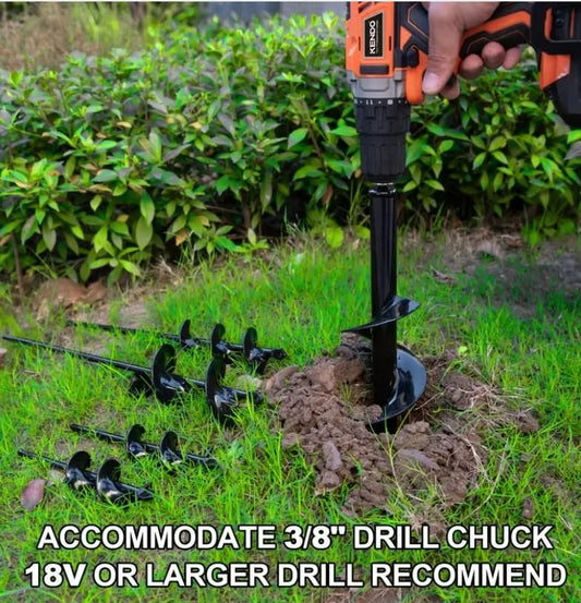 Spiral Hole Non Slip Earth Drill