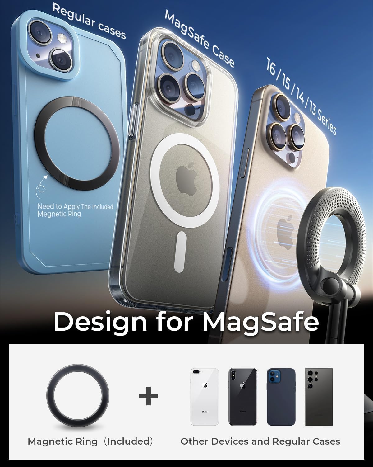LACOLANE K007 Magnetic Phone Holder – 360° Vacuum Suction Cup Mount for Car, Gym, Mirror, Shower – Foldable Adjustable Stand – Universal Mobile Holder Compatible with All Phones