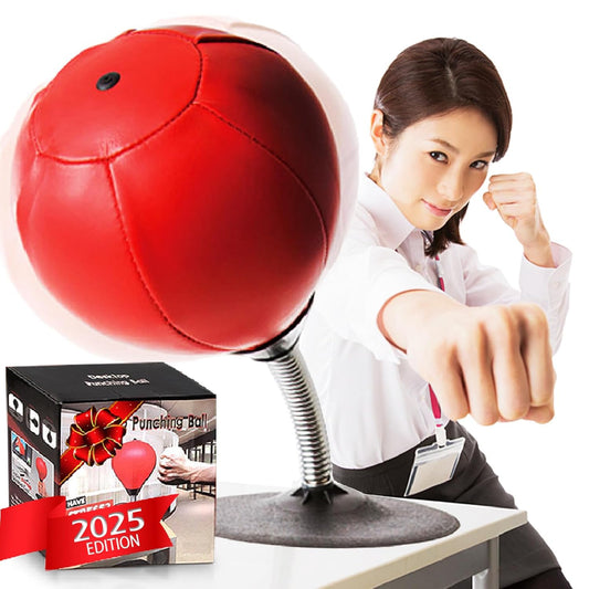 CozyBomB Free Standing Desktop Punching Bag Stress Buster Relief with Stand Boxing Punch Ball with Suction Cup to Reflex Strain and Tension Toy's for Boy's